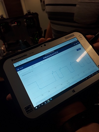 Figura 1 - Osciloscópio para análise de redes Profibus